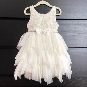 American Princess Cream Layered Tulle Dress